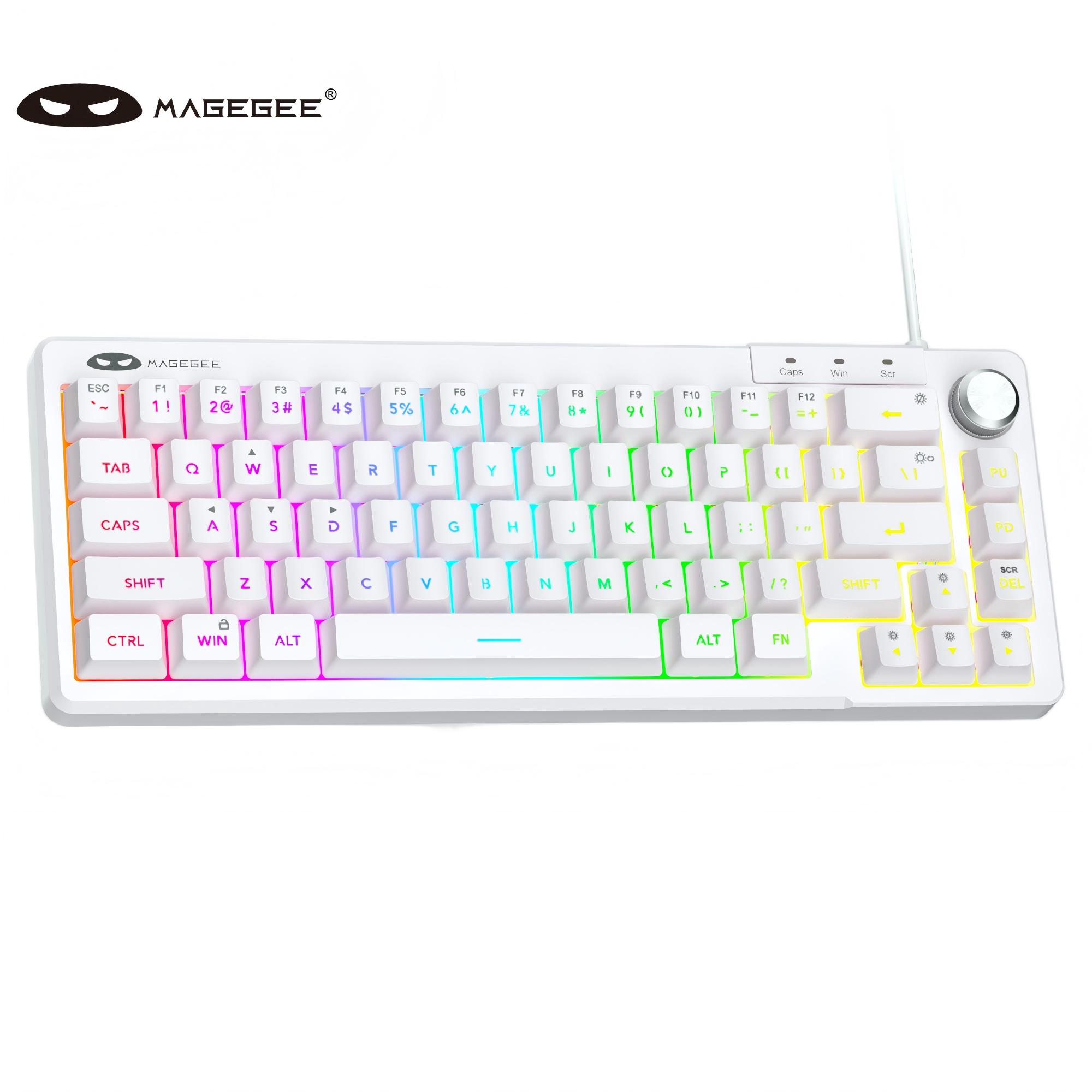 Keyboard Gaming Transparent - MageGee TS68 Mini Tastiera a Membrana