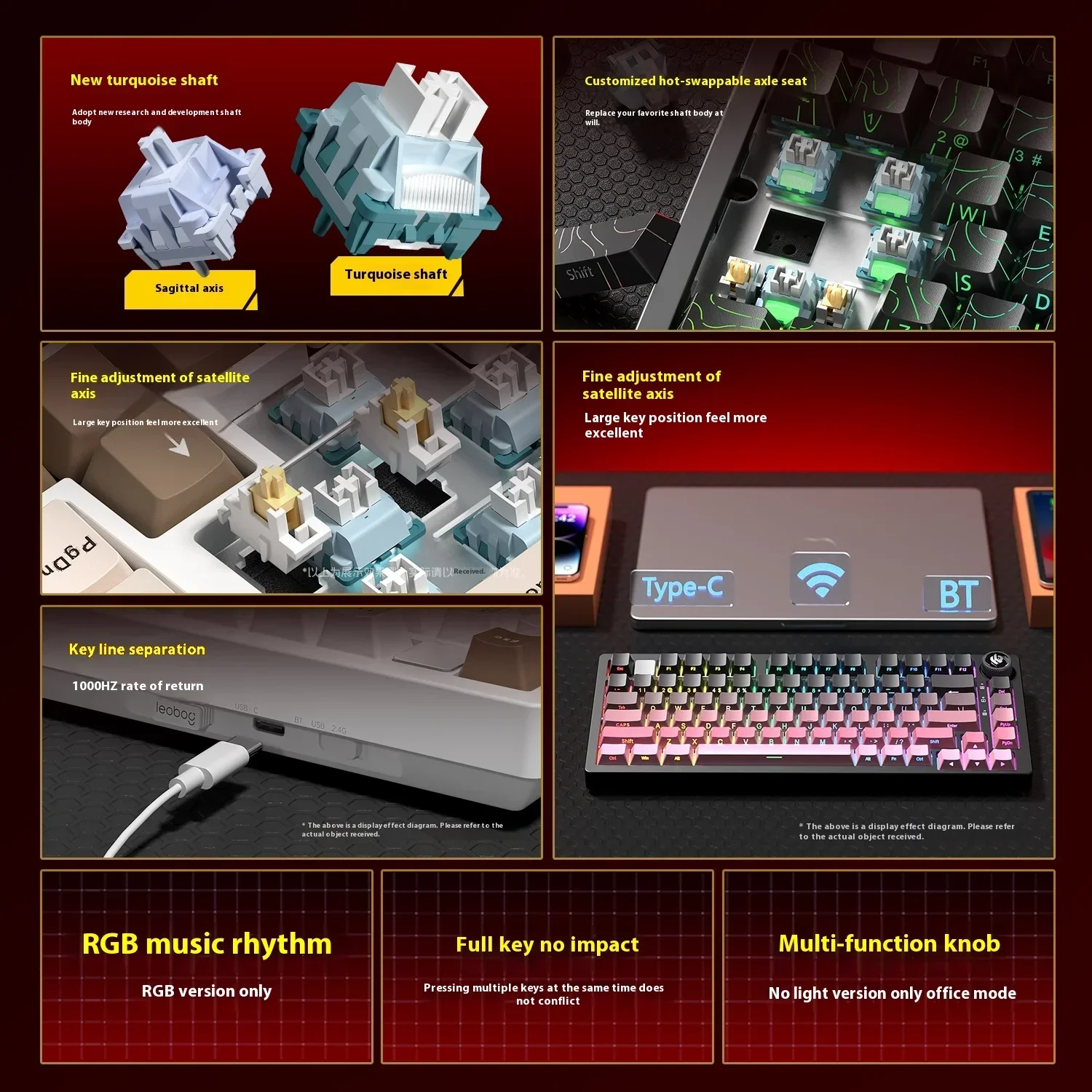 Nuovi Colori LEOBOG Hi75 HI75C - Gaming Keyboard Number Pad recensione e prezzo