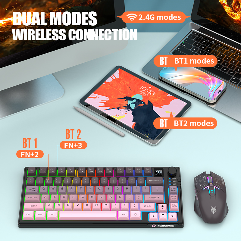 Set Tastiera e Mouse USB K920  - Keyboard Gaming Transparent recensione e prezzo