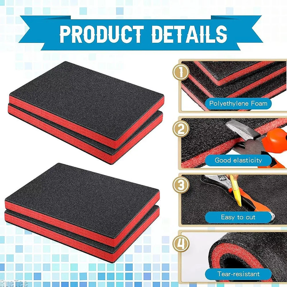 4 pezzi cassetta degli attrezz - Polyurethane Foam Sheet recensione e prezzo