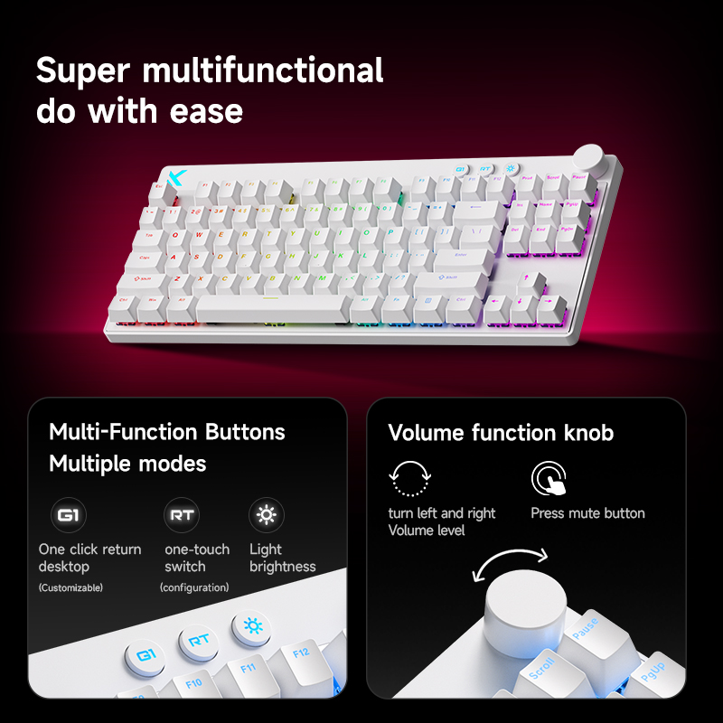Mchose Mix87 Tastiera magnetic - Keyboard Gaming Transparent recensione e prezzo